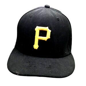 MLB PITTSBURGH PIRATES FLEXFIT 6 5/8 BLACK HAT